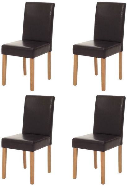 MCW Esszimmerstuhl Littau-L-4 (Set, 4 St), 4er-Set, Abgerundete Kanten, Rutschfest durch Kunststoffuntersatz