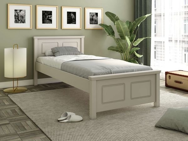 OTTO home Massivholzbett ERIK', Made in Europe, optional mit Schublade, Massivholz Kiefer (FSC® zertifiziert), in mehreren Größen, Landhausstil mit Kassettenoptik