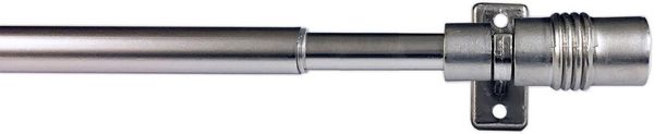 indeko Scheibenstange Triest, Ø 10 mm, 1-läufig, ausziehbar, verschraubt, Eisen