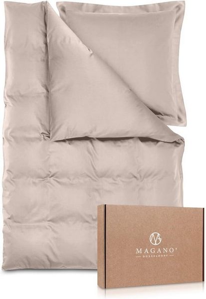 MAGANO Bettwäsche, Luxus Bambus & Baumwolle Satin, 400 TC Luxusqualität, Hypoallergen, Thermoregulierend