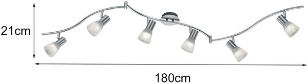 Schicker 36 Watt LED Strahler in Nickel matt Bild 4