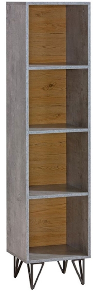 Bücherregal Standregal Milenium 35cm Wotan Eiche Beton Millenium