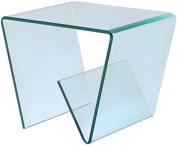 Vente-unique - Beistelltisch - Sicherheitsglas - ZENIA