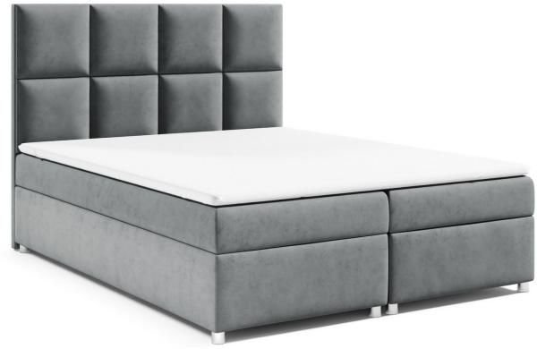 Best for Home Boxspringbett mit Bettkasten Trinity K2 Bonell-Matratze inkl. 7 cm Topper (Polsterbett Doppelbett Boxbett mit gepolstertes Kopfteil, versch. Größen, 140x200 160x200 180x200 200x200 cm), Handwerksqualität, TOP Preis-Leistungs-Verhältnis