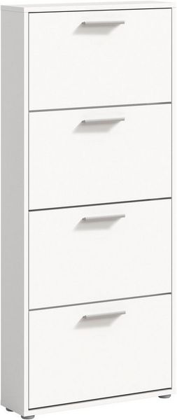 Stella Trading SAM Schuhkipper in Weiß - Praktisches Schuhregal Schuhschrank zur platzsparenden Aufbewahrung von Schuhen - 59 x 136 x 17 cm (B/H/T) Bild 2