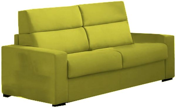 Dmora 3-Sitzer Schlafsofa Quindici, Schlafsofa fürs Wohnzimmer, gepolstert, abnehmbar, 100 % Made in Italy-Qualität, 220x95 h100 cm, Grün