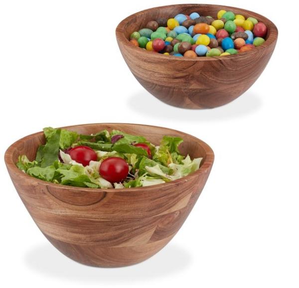 Salatschüssel 2er Set Akazienholz 10047430