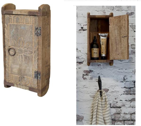 Chic Antique - Hängeschrank Wandschrank aus Backsteinform Holz Grimaud 41073600