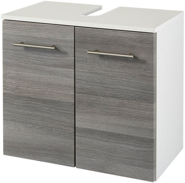 welltime Waschbeckenunterschrank Trento, verschiedene Ausführungen und Farben Badmöbel, Breite 60cm, Badezimmerschrank Beckenunterschrank WBU