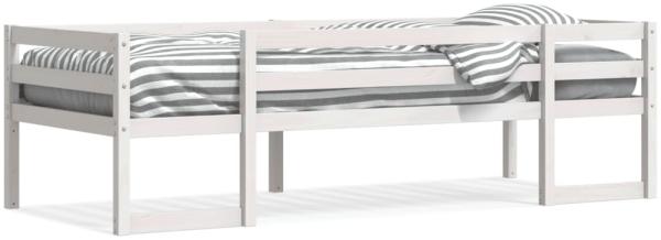 vidaXL Kinderbett Weiß 75x190 cm Massivholz Kiefer 846871