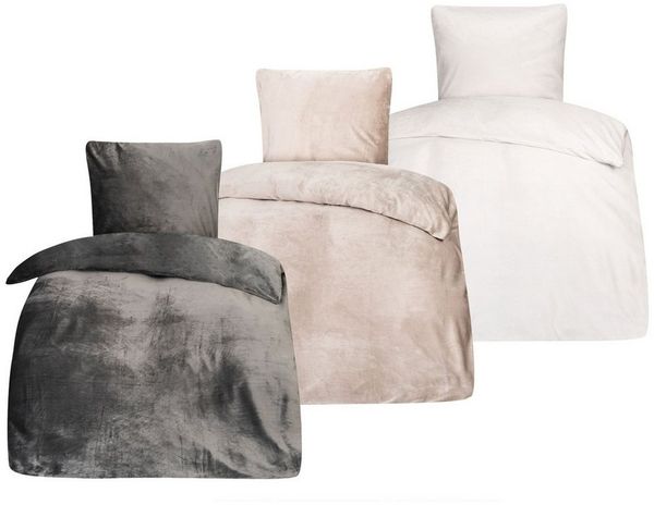 COSIMA Bettwäsche MOON Cashmere Touch Unibettwäsche ca. 135x200 + 80x80 cm, mit Reißverschluss
