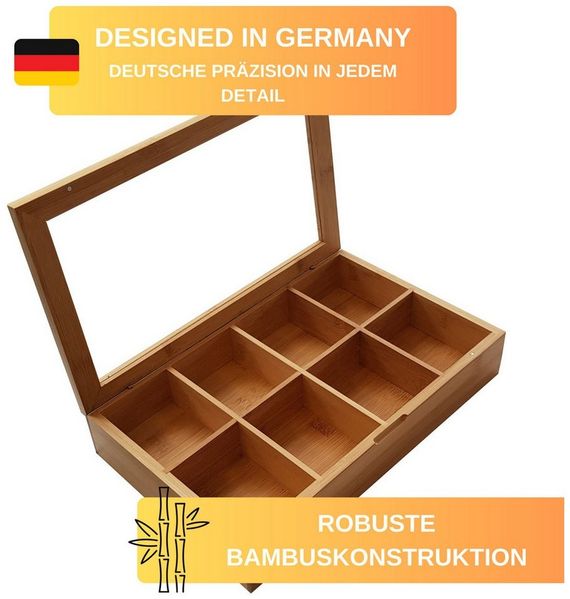 Thiru Teebox aus nachhaltigem Bambus - mit Magnetverschluss, Bambus