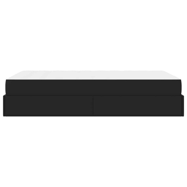 vidaXL Bettgestell mit Matratze Schwarz 120 x 200 cm Kunstleder 3399421 Bild 6