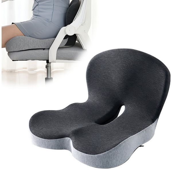 Refined Living Sitzkissen Sitzkissen Ergonomisches Bürostuhl Orthopädisch Mit RückenKissen, Memory-Schaum Lindert Rückenschmerzen Sitzring Steißbein Entlastung