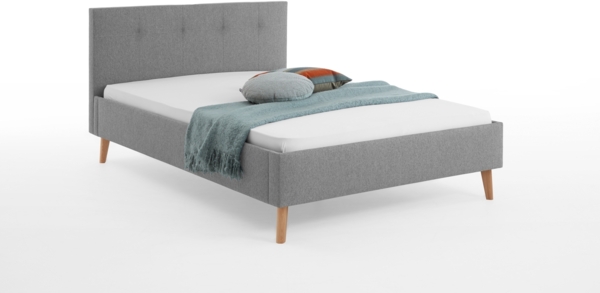 Polsterbett >Jazz< Liegefläche 140x200cm, Stelar Farbe grau - 146x100x210cm (BxHxT)