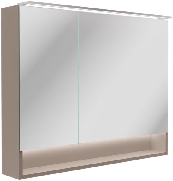 Fackelmann B.PARIS LED-Spiegelschrank 90 cm breit, Grau