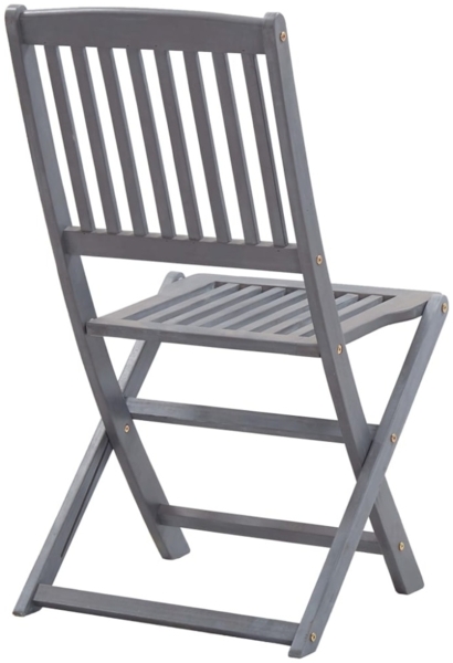 vidaXL Klappbare Gartenstühle 4 Stk. mit Kissen Massivholz Akazie 3064564 Bild 10