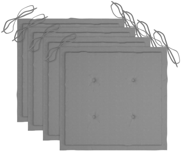 vidaXL Klappbare Gartenstühle 4 Stk. mit Kissen Massivholz Akazie 3064564 Bild 12