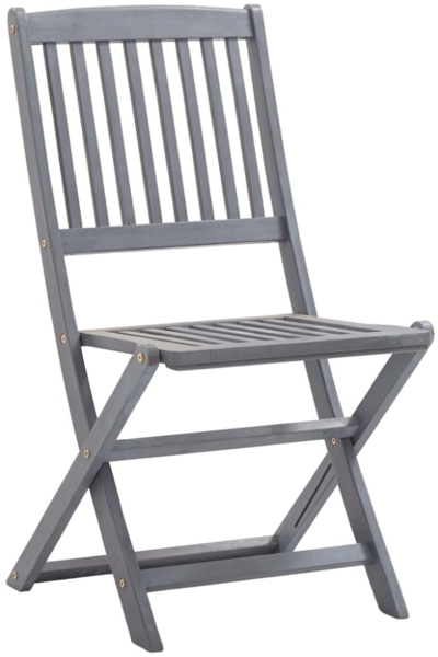 vidaXL Klappbare Gartenstühle 4 Stk. mit Kissen Massivholz Akazie 3064564 Bild 4