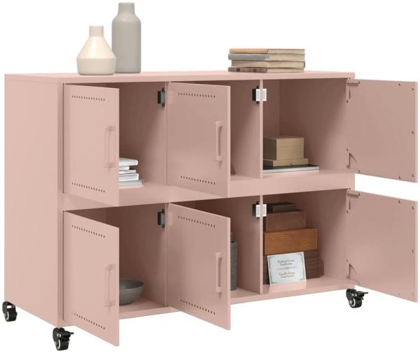 vidaXL Sideboard Rosa 100,5x39x72 cm Stahl 846741 Bild 4