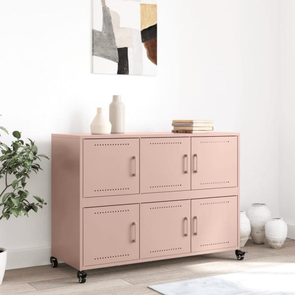vidaXL Sideboard Rosa 100,5x39x72 cm Stahl 846741 Bild 2