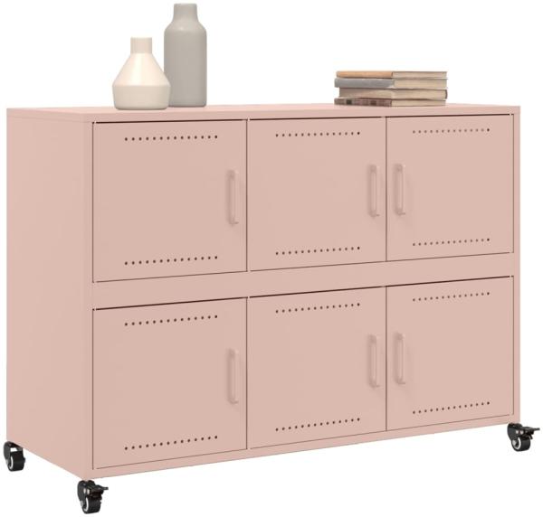 vidaXL Sideboard Rosa 100,5x39x72 cm Stahl 846741 Bild 3