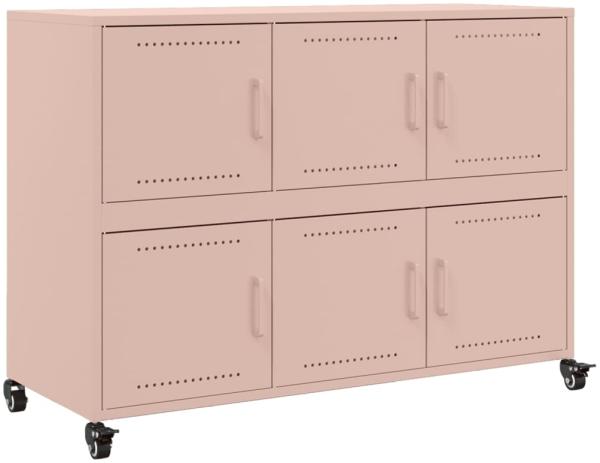 vidaXL Sideboard Rosa 100,5x39x72 cm Stahl 846741