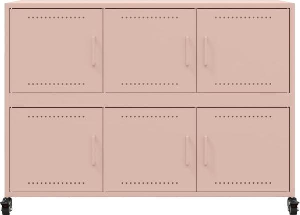 vidaXL Sideboard Rosa 100,5x39x72 cm Stahl 846741 Bild 5