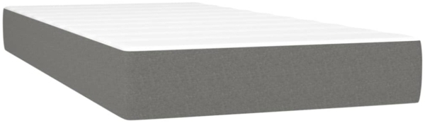 vidaXL Boxspringbett mit Matratze Dunkelgrau 100x200 cm Stoff 3144152 Bild 9