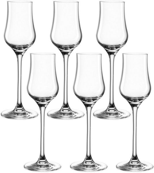 LEONARDO Grappaglas CIAO+, 6-tlg, Kristallglas, 85 ml, 6-teilig
