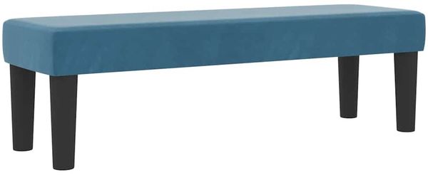 vidaXL Boxspringbett mit Kopfteil Dunkelblau 190 x 140 cm Samt 3344514 Bild 5