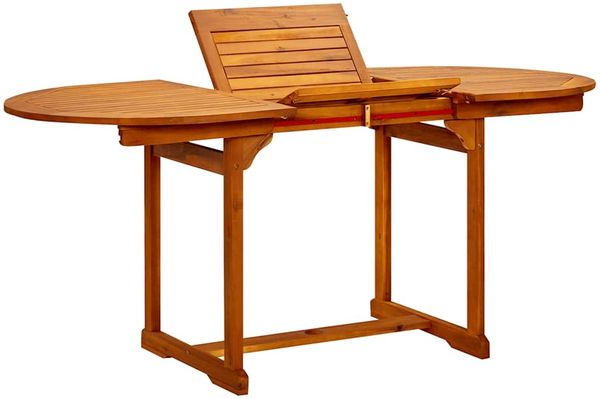 Gartentisch, Esstisch, Küchentisch (120-170)x80x75 cm Massivholz Akazie