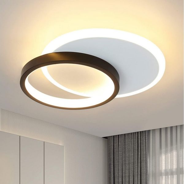 Nettlife LED Deckenleuchte Deckenlampe Schlafzimmerlampe 15W, LED fest integriert, Warmweiß, Schlafzimmer Wohnzimmer Esszimmer Küche