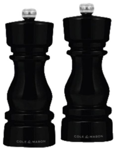 Cole & Mason H253019 Salz- und Pfeffermühlen-Set Schwarz Acryl 150 mm 435 g 210 mm