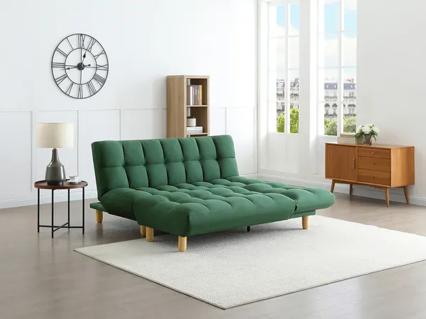 Vente-unique - ESTEBAN Sofa Stoff Grün - B 165 cm97 cm x H 87 cm x L 84 cm182 cm