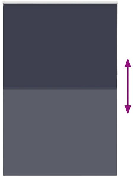 vidaXL Verdunkelungsrollo Marineblau 165x230 cm Stoffbreite 161,6 cm 4011609 Bild 5