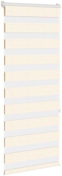 vidaXL Doppelrollo Marmorbeige 65x150 cm Stoffbreite 60,9 cm Polyester 4014644 Bild 3