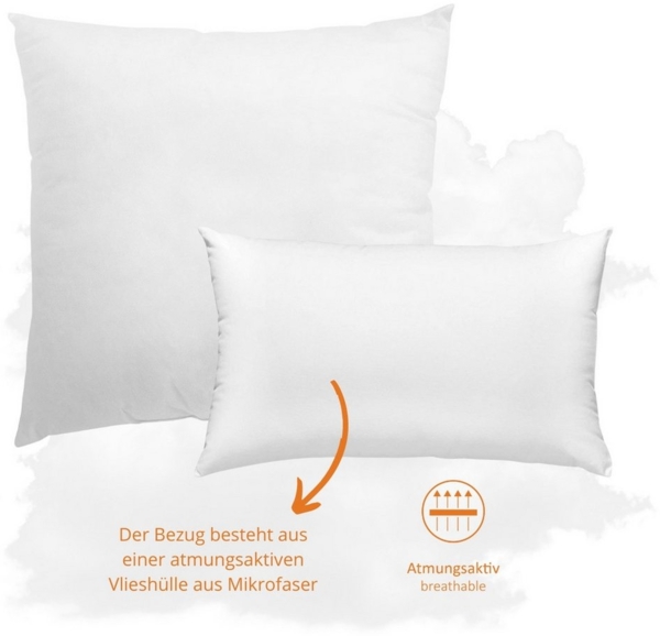 sleepling Kopfkissen Faserkissen, Füllung: Polyester, Seitenschläfer, Rückenschläfer, Bauchschläfer, Inlet Sofakissen, Zierkissen und Dekokissen, atmungsaktiv Bild 2