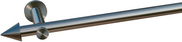 indeko Gardinenstange Calais, Ø 20 mm, 1-läufig, Wunschmaßlänge, verschraubt, Komplett-Set inkl. Montagematerial