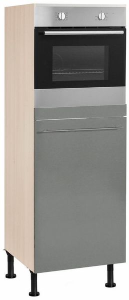 OPTIFIT Backofen/Kühlumbauschrank Bern 60 cm breit, 176 cm hoch, höhenverstellbare Stellfüße, mit Metallgriff