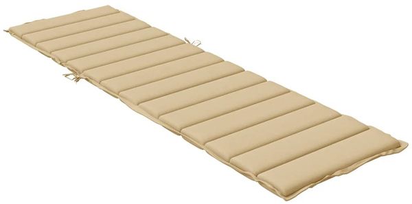 vidaXL Sonnenliegen-Auflage, Melange Beige, 4 x 200 x 50 cm Bild 4