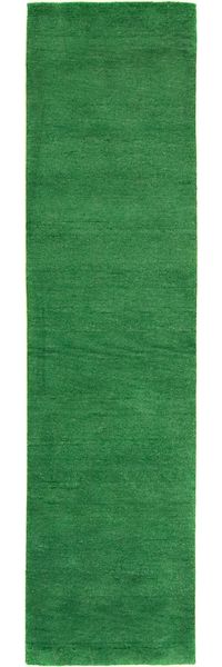 Gabbeh Teppich - Indus »Flowy« 300 x 80 cm - grün - läufer