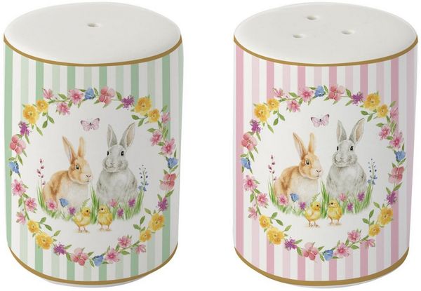 EasyLife Salzstreuer Happy Easter, Höhe: 7cm, Farbe: Mehrfarbig, Motiv: Ostern