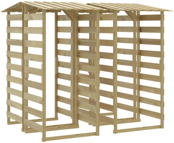 vidaXL Pergolen mit Dach 4 Stk. 100x90x200 cm Kiefernholz Imprägniert 3096650