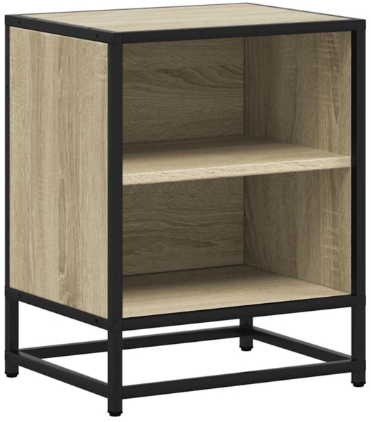 vidaXL Nachttisch Sonoma-Eiche 40x31x50 cm Holzwerkstoff und Metall 848701