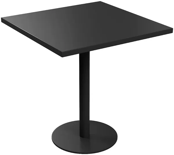 Vente-unique - NILY Garden dining set Metall Schwarz - B 70 cm x H 75 cm x L 70 cm