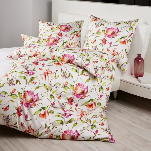 Janine Interlock-Jersey Bettwäsche 155x220,80x80 2 teilig Carmen S 55111-09-512 multicolor