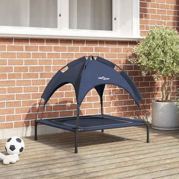 vidaXL Hundebett Marineblau 71 x 64 x 71 cm Stahl 42008198