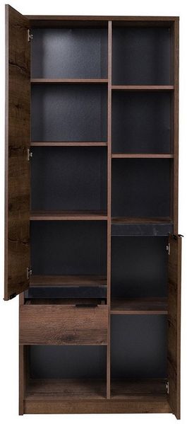 Beautysofa Bücherregal DEVON mit 2 Türen und 1 Schublade, viel Stauraum, Breite: 80 cm