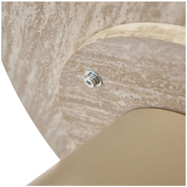 Couchtisch Oganto 2er-Set - Ø60/80 cm in Travertin-Dekor, Beige Bild 5